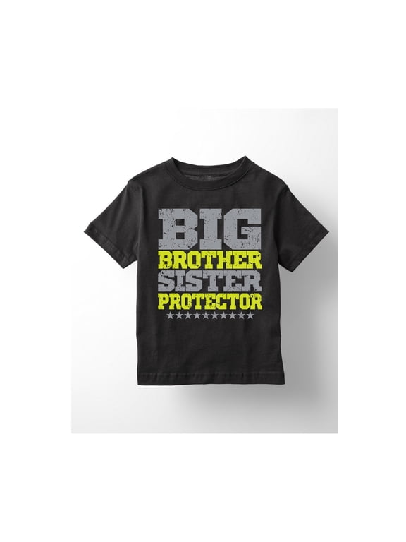 - Big Brother Sister Protector-YOUTH SHORT SLEEVE TEE-S Boys' Short Sleeve Graphic T-Shirt