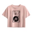 thumbnail image 1 of Instant Message - Big Cassette Tape - Youth Girl Short Sleeve Boxy Tee, 1 of 5