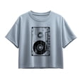 thumbnail image 1 of Instant Message - Big Cassette Tape - Youth Girl Short Sleeve Boxy Tee, 1 of 5