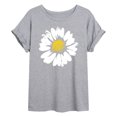 thumbnail image 1 of Instant Message - Big Daisy - Juniors Oversized Graphic T-shirt, 1 of 5