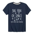 thumbnail image 1 of Instant Message - Big Fan Of Space-Toddler And Youth Short Sleeve T-Shirt, 1 of 5
