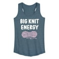 thumbnail image 1 of Instant Message - Big Knit Energy - Women's Racerback Tank Top, 1 of 6