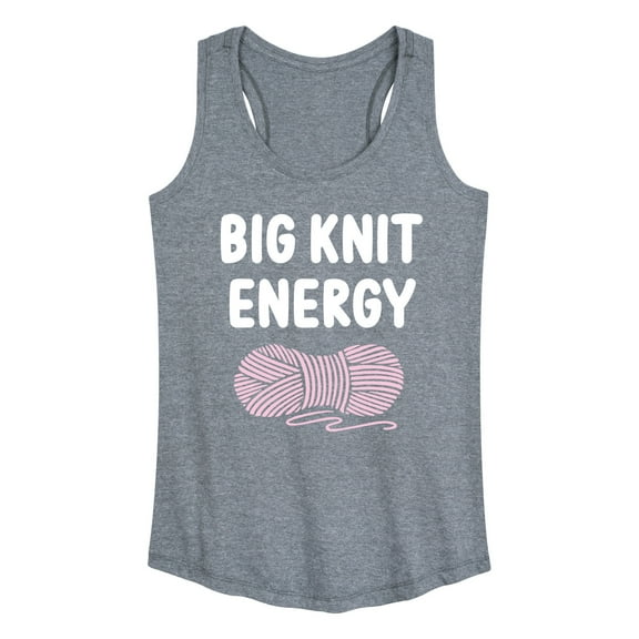 Instant Message - Big Knit Energy - Women's Racerback Tank Top