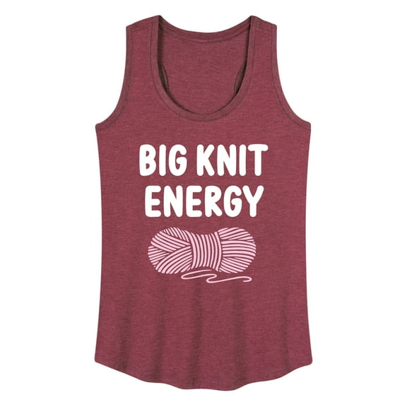 Instant Message - Big Knit Energy - Women's Racerback Tank Top