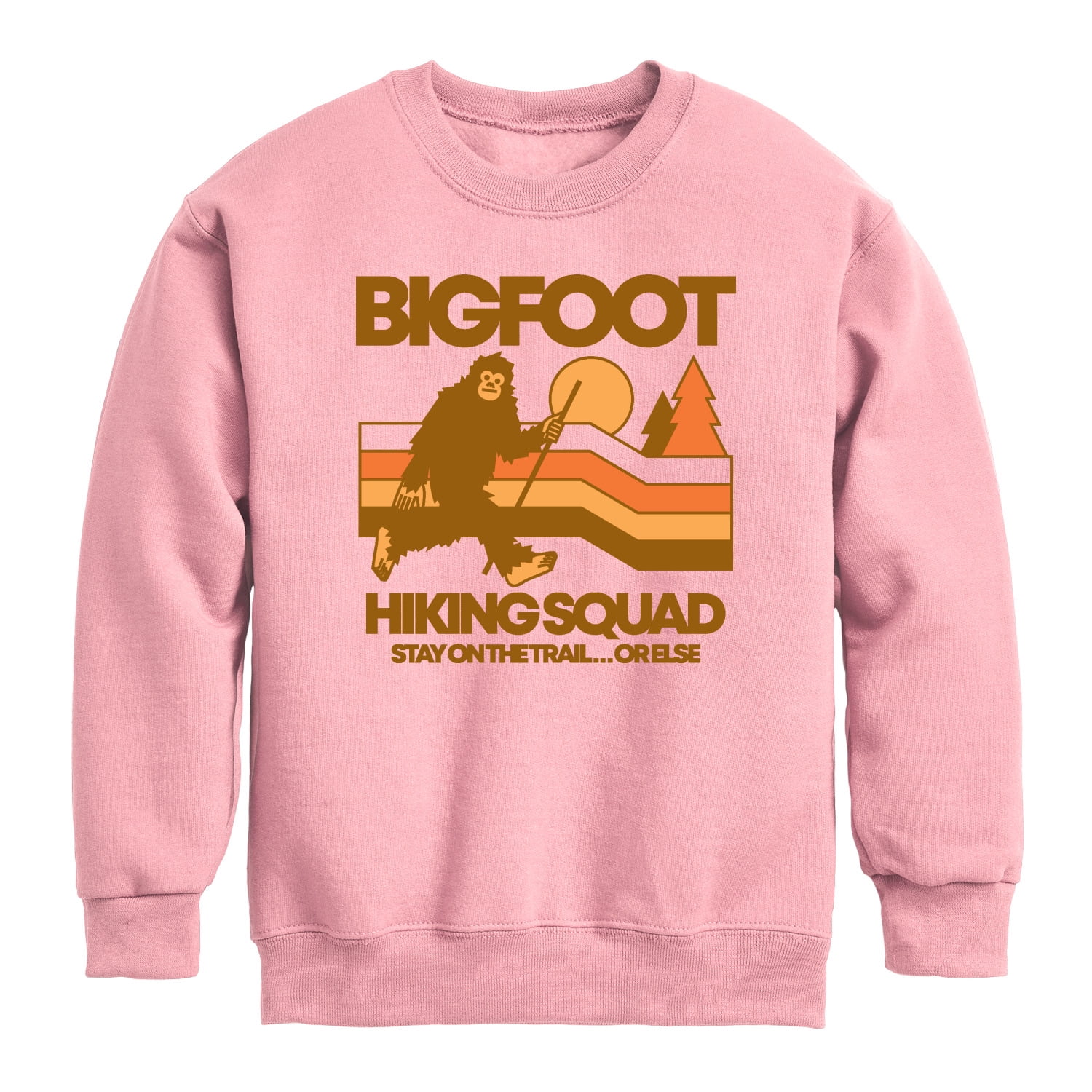 Instant Message - Bigfoot Hiking Squad Graphic Long Sleeve Fleece