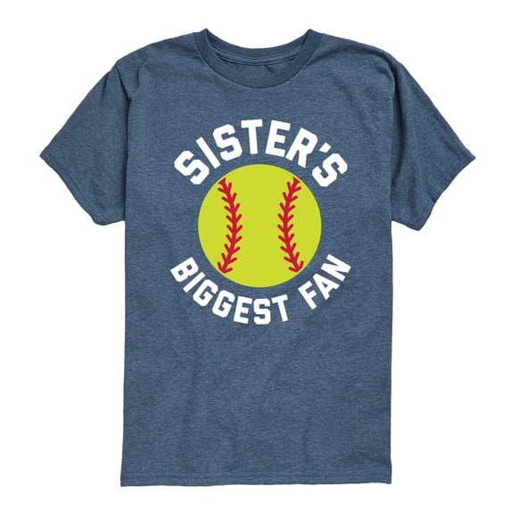 Instant Message - Sister's Biggest Fan - Youth Boys Short Sleeve Graphic T-Shirt