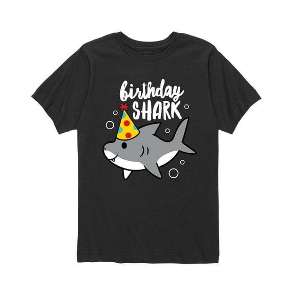 Instant Message - Birthday Shark - Toddler Short Sleeve Tee