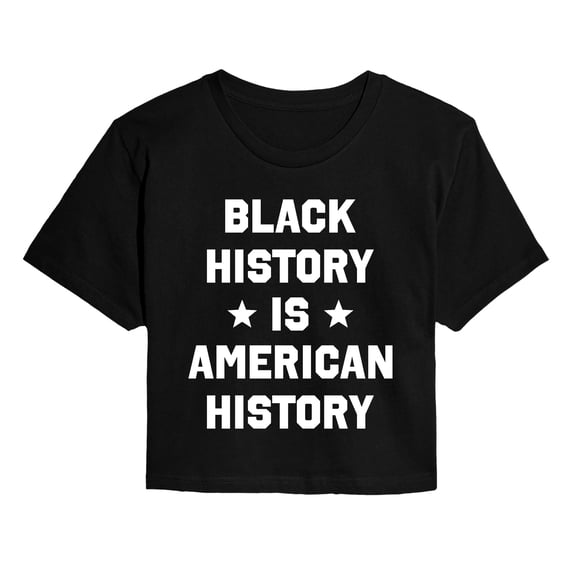 Instant Message - Black American History Cropped Graphic T-Shirt