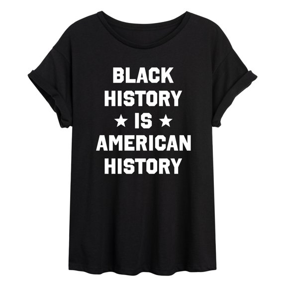 Instant Message - Black American History Oversized Graphic T-Shirt