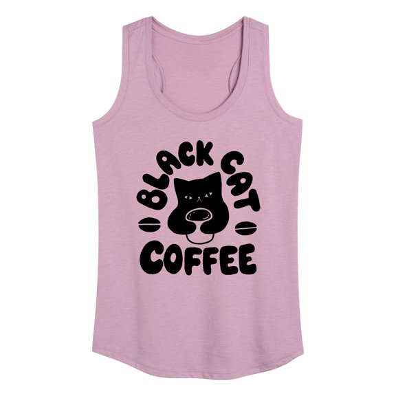 Instant Message - Black Cat Coffee - Women's Racerback Tank Top