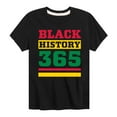 thumbnail image 1 of Instant Message - Black History 365 - Toddler and Youth Short Sleeve T-Shirt, 1 of 6