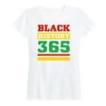 thumbnail image 1 of Instant Message - Black History 365 - Women's Short Sleeve Graphic T-Shirt, 1 of 5