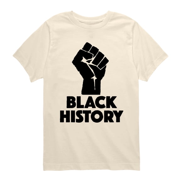 Instant Message - Black History Power - Youth Boys Short Sleeve Graphic T-Shirt