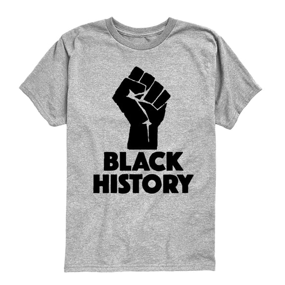 Instant Message - Black History Power - Youth Boys Short Sleeve Graphic T-Shirt