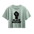 thumbnail image 1 of Instant Message - Black History Power Short Sleeve Boxy Graphic T-Shirt, 1 of 5