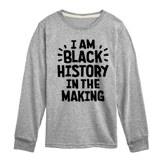 Instant Message - Black Histroy In The Making - Toddler & Youth Long Sleeve Graphic T-Shirt