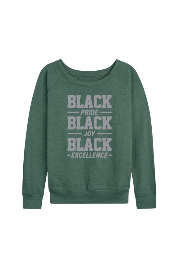 - Black Pride Joy Excellence - Women's Lightweight French Terry Long Sleeve Shirt