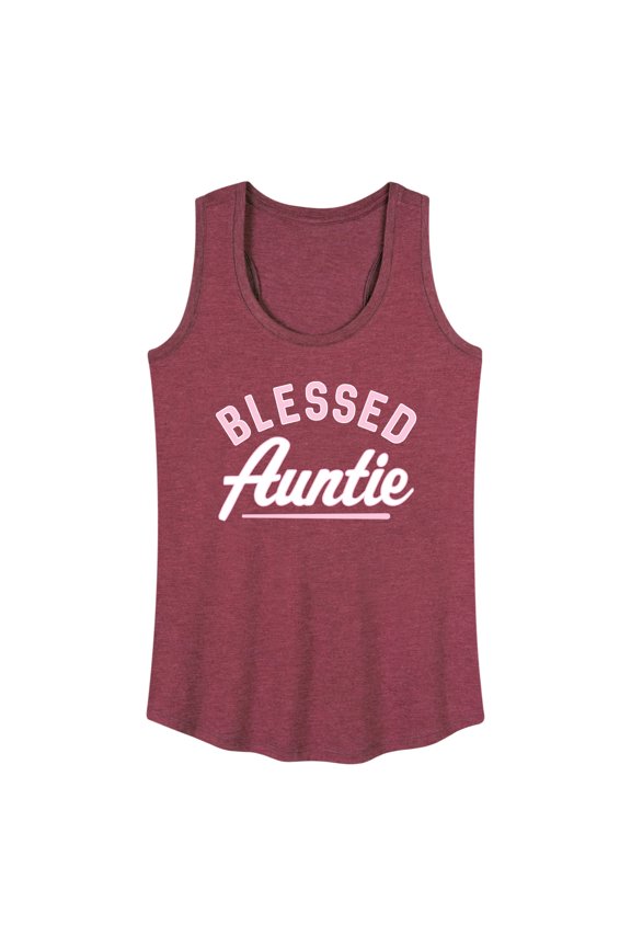 - Blessed Auntie - Women's Racerback Tank Top
