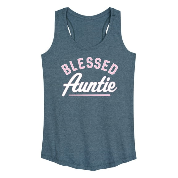Instant Message - Blessed Auntie - Women's Racerback Tank Top
