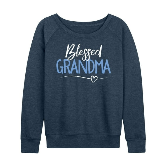 Instant Message - Blessed Grandma - Women's Lightweight French Terry Long Sleeve Shirt
