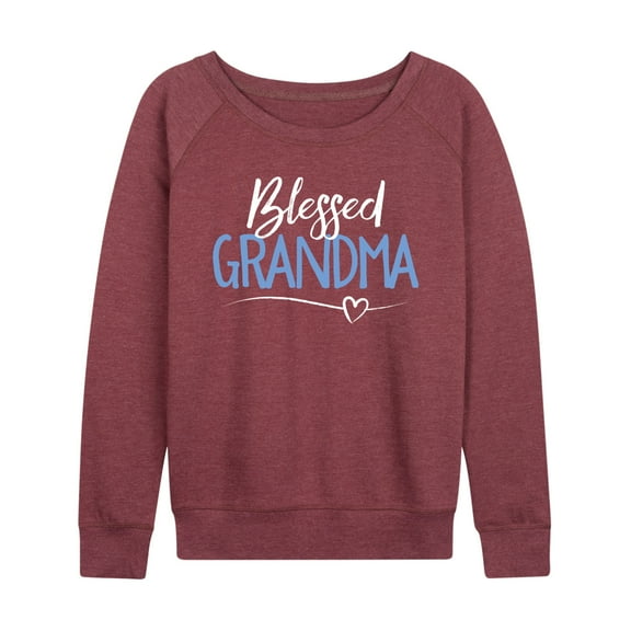 Instant Message - Blessed Grandma - Women's Lightweight French Terry Long Sleeve Shirt