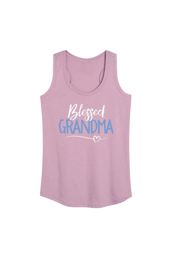 - Blessed Grandma Graphic Racerback Tank