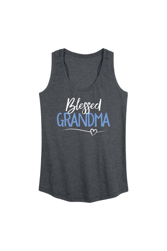 - Blessed Grandma Graphic Racerback Tank