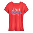 thumbnail image 1 of Instant Message - Blessed Grandma - Women's Short Sleeve Graphic T-Shirt, 1 of 6