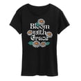 thumbnail image 1 of Instant Message - Bloom With Grace - Women's Short Sleeve Graphic T-Shirt, 1 of 6