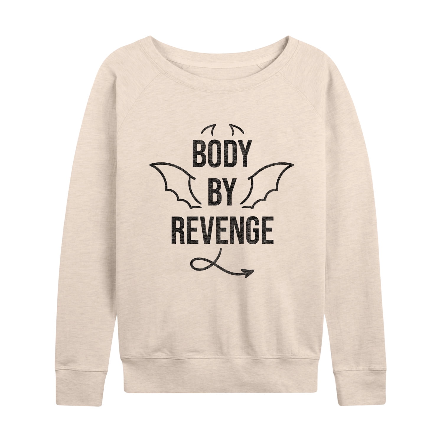Instant Message Body By Revenge Women s Lightweight French Terry Pullover Walmart