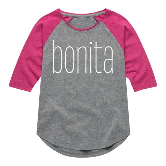 Instant Message - Bonita - Toddler & Youth Girls Raglan Graphic T-Shirt