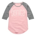 thumbnail image 1 of Instant Message - Bonita - Toddler & Youth Girls Raglan Graphic T-Shirt, 1 of 6