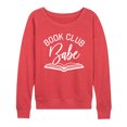 thumbnail image 1 of Instant Message - Book Club Babe - Women's Lightweight French Terry Pullover, 1 of 6