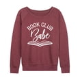 thumbnail image 1 of Instant Message - Book Club Babe - Women's Lightweight French Terry Long Sleeve Shirt, 1 of 6