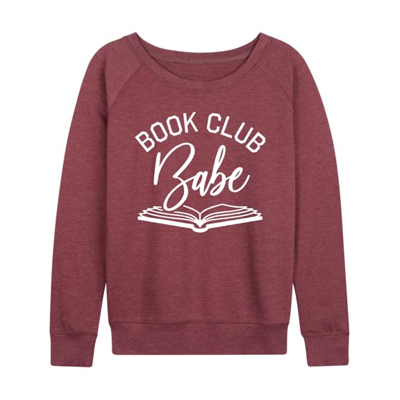 Instant Message - Book Club Babe - Women's Lightweight French Terry Long Sleeve Shirt