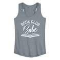 thumbnail image 1 of Instant Message - Book Club Babe - Women's Racerback Tank Top, 1 of 6