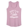 thumbnail image 1 of Instant Message - Book Club Babe - Women's Racerback Tank Top, 1 of 6