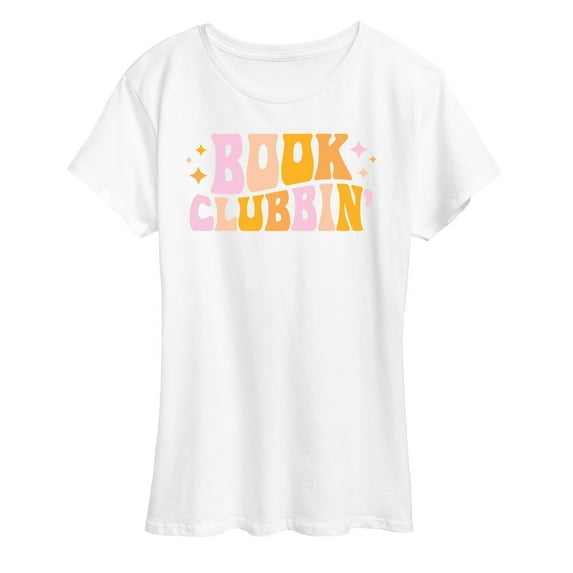 Instant Message - Book Clubbin - Women's Short Sleeve Graphic T-Shirt