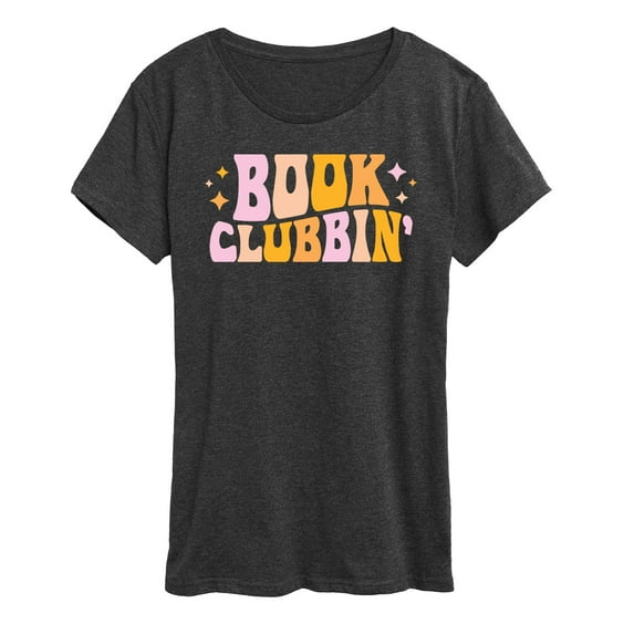 Instant Message - Book Clubbin - Women's Short Sleeve Graphic T-Shirt