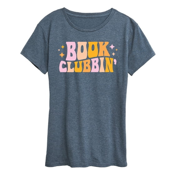 Instant Message - Book Clubbin - Women's Short Sleeve Graphic T-Shirt