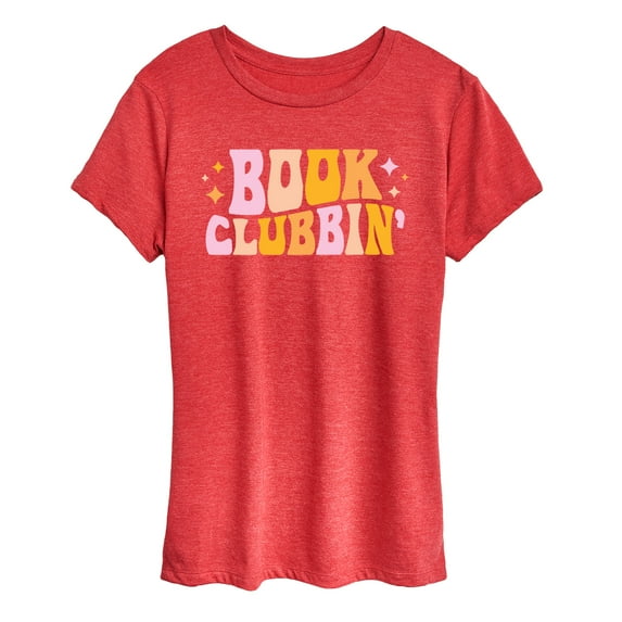 Instant Message - Book Clubbin - Women's Short Sleeve Graphic T-Shirt