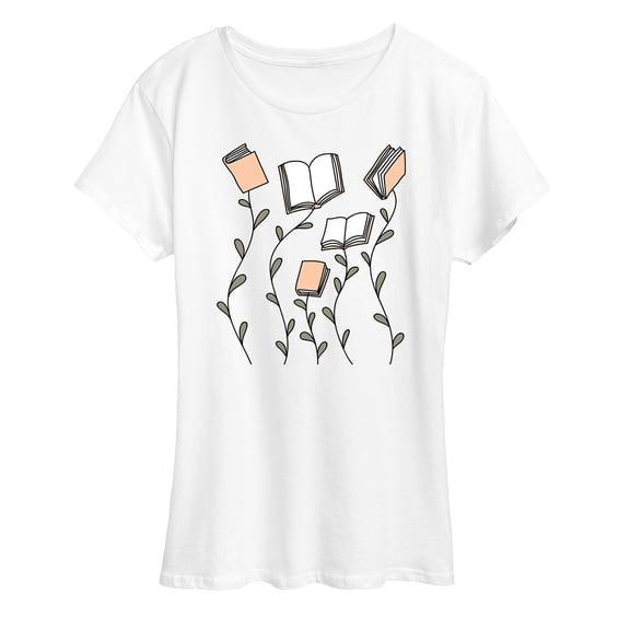 Instant Message - Book Garden - Women's Short Sleeve Graphic T-Shirt