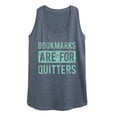 thumbnail image 1 of Instant Message - Bookmarks are for Quitters Graphic Racerback Tank, 1 of 4