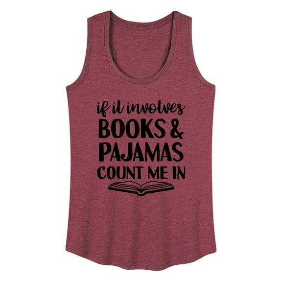 Instant Message - Books And Pajamas - Women's Racerback Tank Top