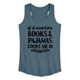 thumbnail image 1 of Instant Message - Books And Pajamas - Women's Racerback Tank Top, 1 of 6