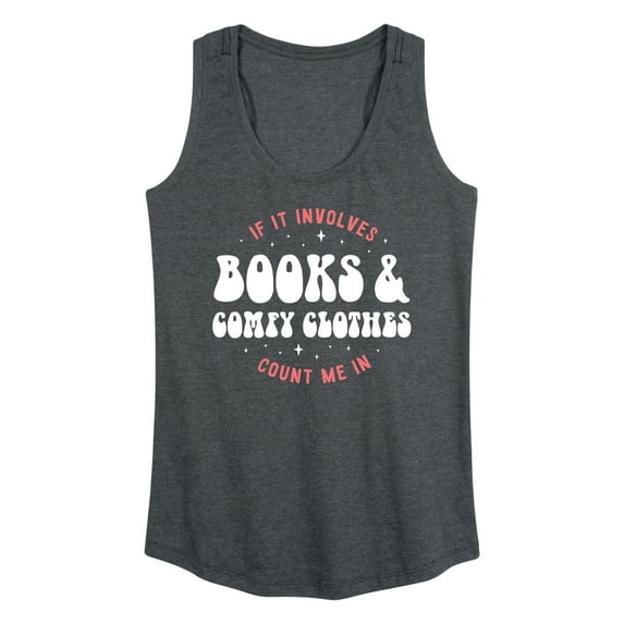 Instant Message - Books Comfy Clothes - Women's Racerback Tank Top