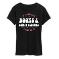 thumbnail image 1 of Instant Message - Books Comfy Clothes - Women's Short Sleeve Graphic T-Shirt, 1 of 6