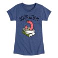 thumbnail image 1 of Instant Message - Bookworm - Toddler And Youth Girls Short Sleeve Graphic T-Shirt, 1 of 6