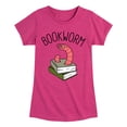 thumbnail image 1 of Instant Message - Bookworm - Toddler And Youth Girls Short Sleeve Graphic T-Shirt, 1 of 6