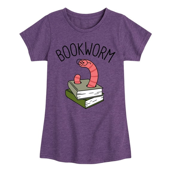 Instant Message - Bookworm - Toddler And Youth Girls Short Sleeve Graphic T-Shirt
